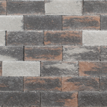 Wallblock Split Grijs 12x12x30cm