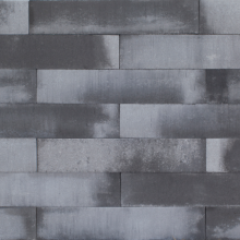 Patioblok Grijs/Zwart strak 12x12x60cm
