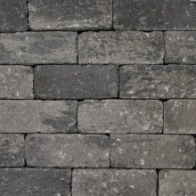 Roccia Grijs/Zwart getrommeld 12x12x30cm