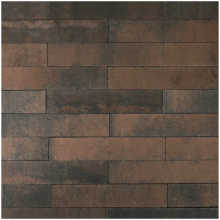 Patioblok Bruin/Zwart strak 12x12x60cm