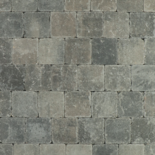 Trommelsteen Grijs-zwart 15x15x6cm