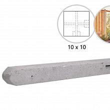 Betonpaal Grijs hoek 10x10x280cm