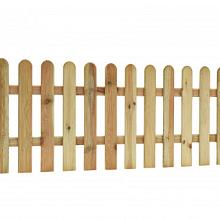 Grenen Rechthek reliëf 190x80cm