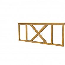 Douglas Hekwerk type A met kruis 178,5x73cm groen