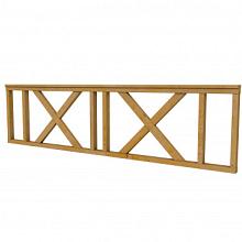 Douglas Hekwerk type C met kruis 278,5x73cm groen