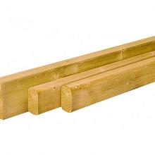 Vuren Bovenregel 3,8x10x450cm (t.b.v. lichtgew. betonsyst.)