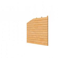 Zijwand Zw. Rabat dubbelz. t.b.v. kapschuur Comfort blank