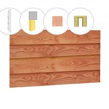 Wand C zweeds rabat enkelzijdig t.b.v. enkele deur 278,5 x 232 cm, onbehandeld.