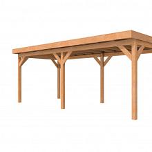 Douglasvision buitenverblijf Comfort 600 x 270 cm, kleurloos geïmpregneerd.