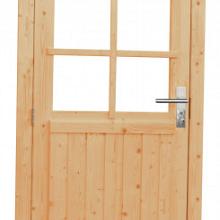 Vuren Deur enkel 6-ruits 90x201cm linksdr. blank