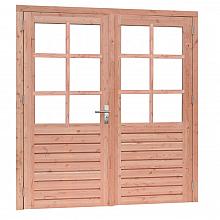 Douglas Deur Prestige dubbel 6-ruits 202x221cm blank