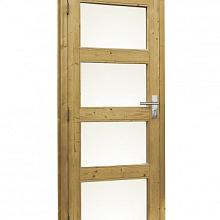 Douglas Deur enkel 4-ruits 90x201cm linksdr. groen