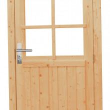 Vuren Deur enkel 6-ruits 90x201cm rechtsdr. blank