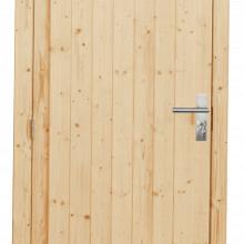 Vuren Deur enkel dicht 90x201cm vert. linksdr. blank