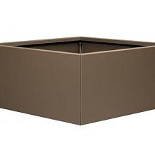 Plantenbak Supra Bruin vlak 90x90x40cm