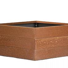 Bloembak Modulair Corten 120x120x42cm