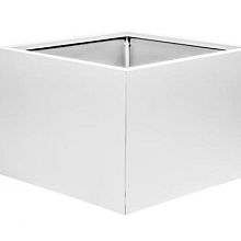 Bloembak Wit vlak 60x60x40cm