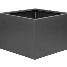 Bloembak Antraciet vlak 60x60x40cm