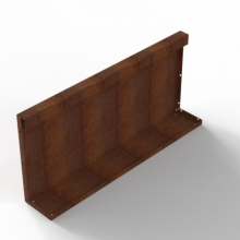 Module+ Corten Paneel A recht 90x42cm