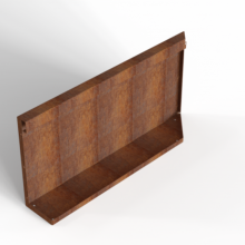 Module+ Corten hoekpaneel-L UITW. B 90x42cm