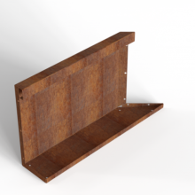 Module+ Corten hoekpaneel-L INW. C 60x42cm