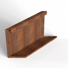 Module+ Corten Paneel-L E 60x42cm