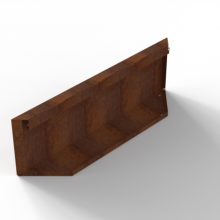 Module+ Corten Paneel D recht 90x28cm