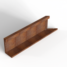 Module+ Corten hoekpaneel-L INW. C 90x28cm