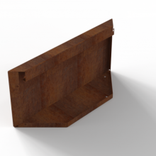Module+ Corten Paneel D recht 60x28cm