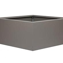 Bloembak Taupe vlak 90x90x40cm