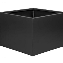 Bloembak Grafiet Zwart vlak 60x60x40cm