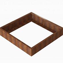 Bloembak Module+ Corten 150x150x28cm