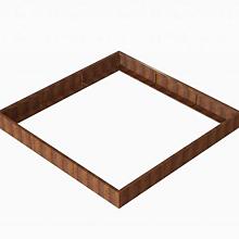 Plantenbak Module+ Corten 270x270x28cm