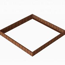 Plantenbak Module+ Corten 300x300x28cm