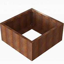 Bloembak Module+ Corten 90x90x42cm