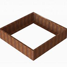 Bloembak Module+ Corten 180x180x42cm