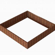 Bloembak Module+ Corten 240x240x42cm