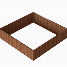 Bloembak Module+ Corten 240x240x56cm