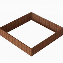 Bloembak Module+ Corten 300x300x56cm