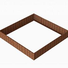 Plantenbak Module+ Corten 360x360x56cm