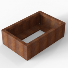 Bloembak Module+ Corten 60x90x28cm