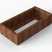 Plantenbak Module+ Corten 60x120x28cm