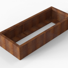 Plantenbak Module+ Corten 60x150x28cm