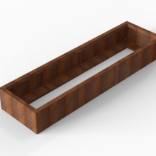 Plantenbak Module+ Corten 60x210x28cm