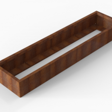 Bloembak Module+ Corten 60x240x28cm