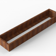 Plantenbak Module+ Corten 60x270x28cm