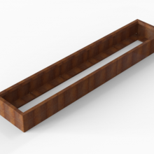 Plantenbak Module+ Corten 60x300x28cm