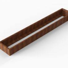 Plantenbak Module+ Corten 60x360x28cm
