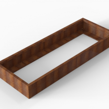 Bloembak Module+ Corten 90x240x28cm