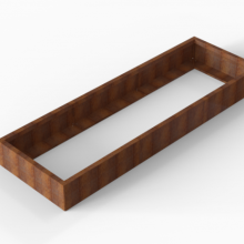 Plantenbak Module+ Corten 90x270x28cm